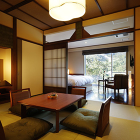 温泉宿ならではの趣ある空間です。